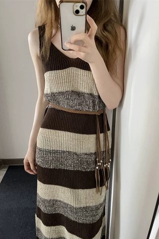 现货 - MACUS STRIPED LONG DRESS