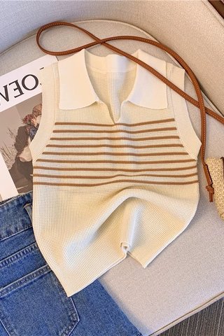 PREORDER - JANITY KNIT SLEEVELESS TOP