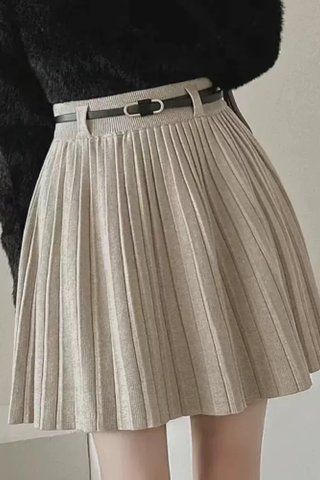 PREORDER - NASH PLEATED KNIT SKIRT