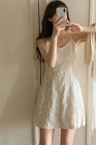 PREORDER - DUXE LACE SPAG DRESS