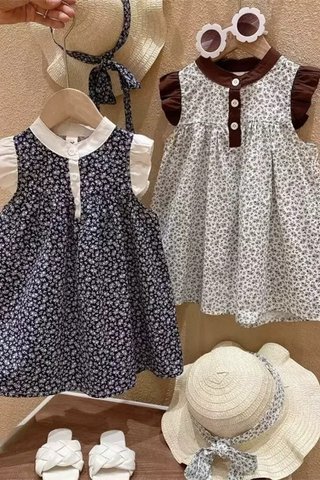 PREORDER - KIDS KOREAN FLORAL DRESS