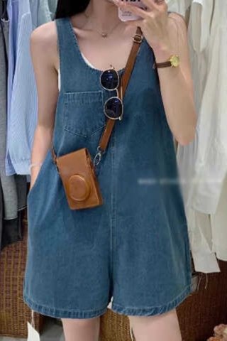 PREORDER - FAYRE DENIM ROMPER