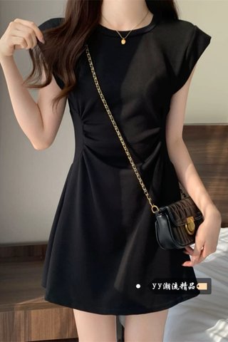 PREORDER - ELLA BLACK DRESS (S TO XXL)