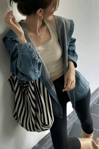 现货 - Women Denim Hoodie Jacket