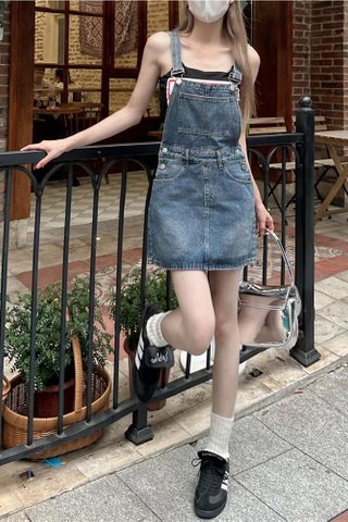 PREORDER - DENIM PINAFORE