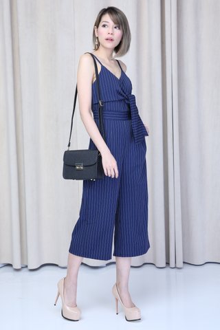 PREORDER - DAYANA STRIPES JUMPSUIT IN BLUE