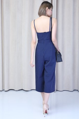 PREORDER - DAYANA STRIPES JUMPSUIT IN BLUE