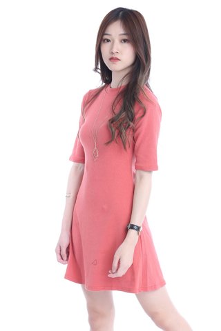 MSIA READY STOCK - JOGER DRESS IN PEACH