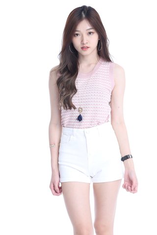 IN STOCK- HAYES KNIT TOP IN PINK