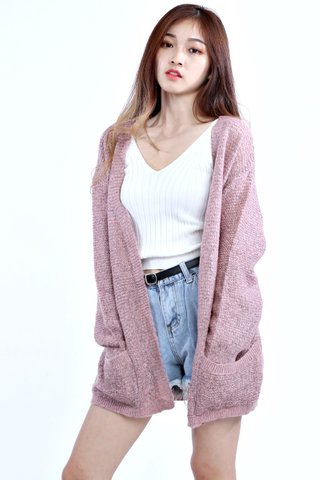 BACKORDER - PICO OUTER CARDIGAN IN PINK