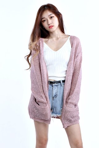 BACKORDER - PICO OUTER CARDIGAN IN PINK