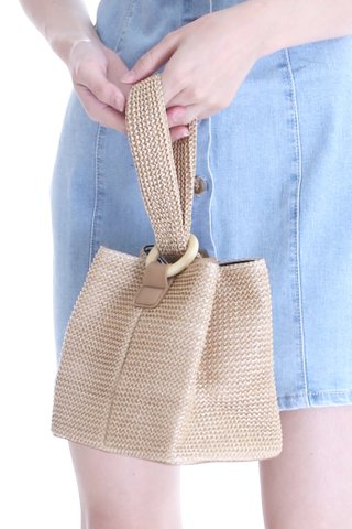 BACKORDER - VIOLA WOVEN SMALL BAG IN BROWN