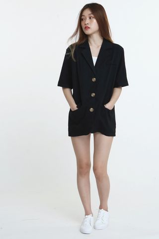 MSIA READY STOCK - CEDENCE OUTER SHIRT IN BLACK