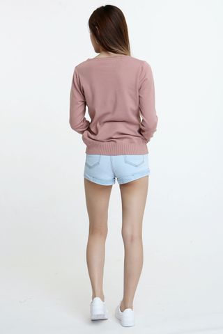 BACKORDER - ASA  KNIT TOP IN  SAND PINK