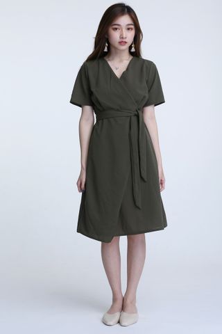 BACKORDER- ARNOLD DRESS IN ARMY GREEN