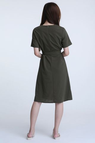 BACKORDER- ARNOLD DRESS IN ARMY GREEN