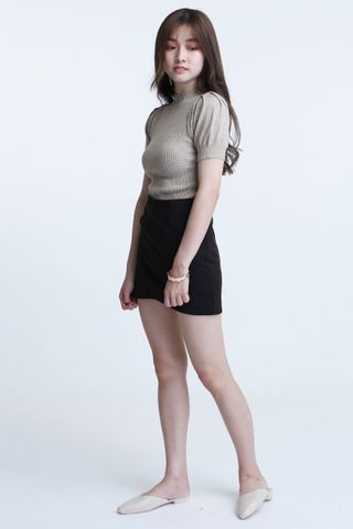 BACKORDER -WILLIAM KNIT TOP IN BROWN