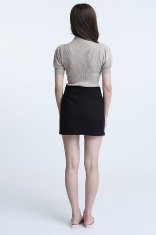 BACKORDER -WILLIAM KNIT TOP IN BROWN