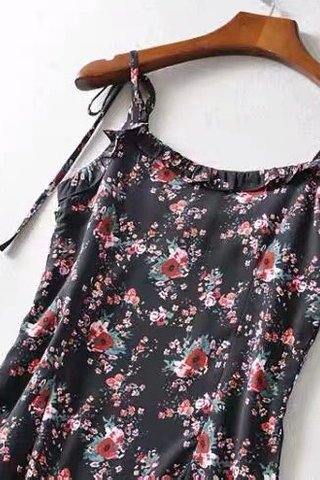 MSIA READY STOCK - ELOISE FLORAL DRESS IN BLACK