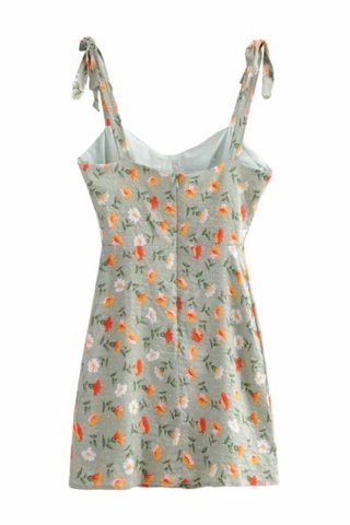 BACKORDER - SHALLY PRINTED DRESS IN GREEN