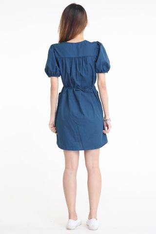 SG IN STOCK - DION DRESS IN TEAL BLUE