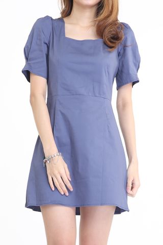MSIA READY STOCK- JERVINE DRESS IN BLUE 