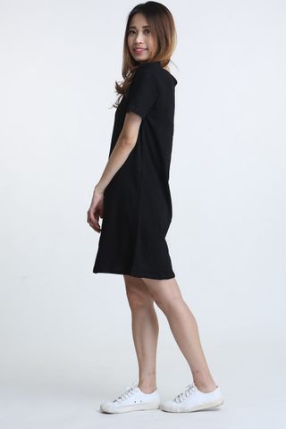 MSIA READY STOCK - WALID SHIFT DRESS IN BLACK