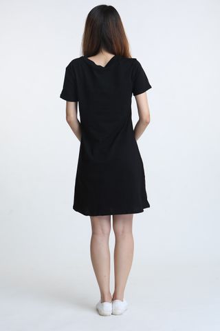 MSIA READY STOCK - WALID SHIFT DRESS IN BLACK