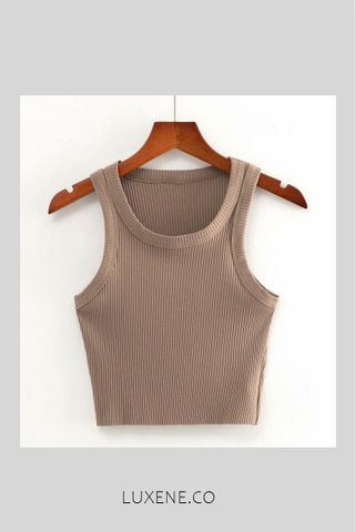 MSIA READY STOCK  - L0178 TOP (BROWN)