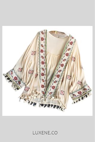 PREORDER - L0494 BOHEMIAN EMBROIDERY OUTERWEAR
