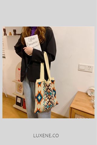 PREORDER - L0508 KNITTED TOTE BAG
