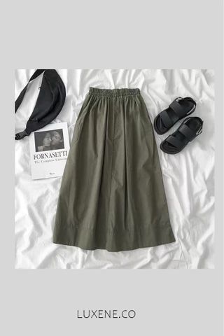 PREORDER - LOLLY SKIRT IN ARMY GREEN