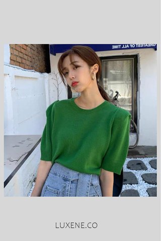 MSIA READY STOCK- JASIE TOP IN GREEN 