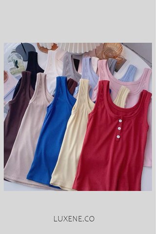 PREORDER - CHELSEA BUTTON TANK TOP