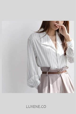 PREORDER - CHANEL STRIPED BLOUSE