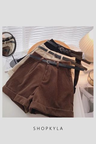 MSIA READY STOCK - SUEDE PANTS (APRICOT SIZE L)