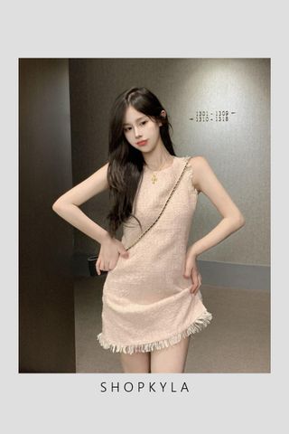 PREORDER - LANCE TWEED DRESS IN PINK