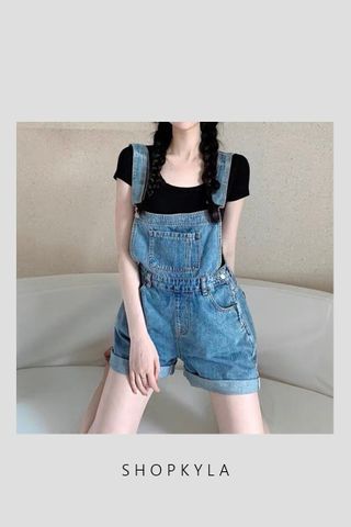 MSIA READY STOCK-  TROY DENIM PINAFORE (L)