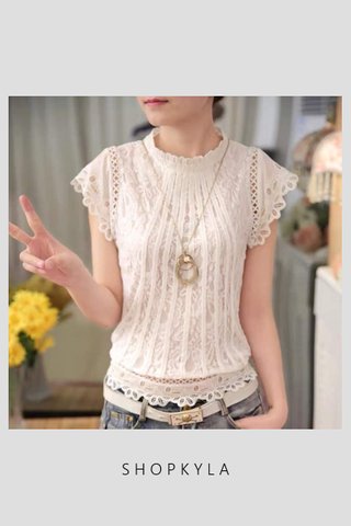 PREORDER- LUANA LACE TOP IN WHITE (S TO 3XL)