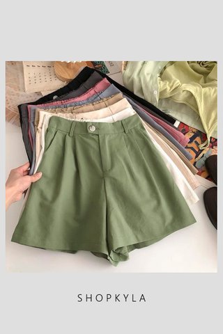 PREORDER - AIMI STRETCHABLE WAIST SHORT PANTS (1 SIZE)