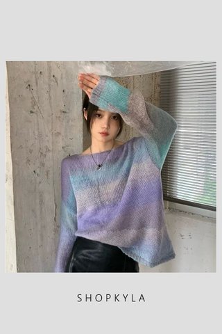 PREORDER - OMBRE KNIT TOP