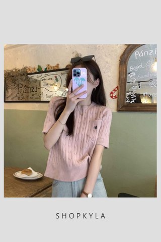 PREORDER - CABLE KNIT TOP