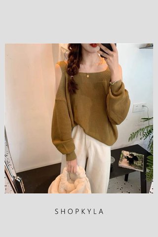PREORDER  - OLIVIA OVERSIZE KNIT TOP 